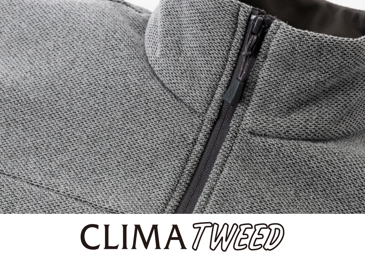 The CLIMATWEED logo and a photograph focusing on the fabric.