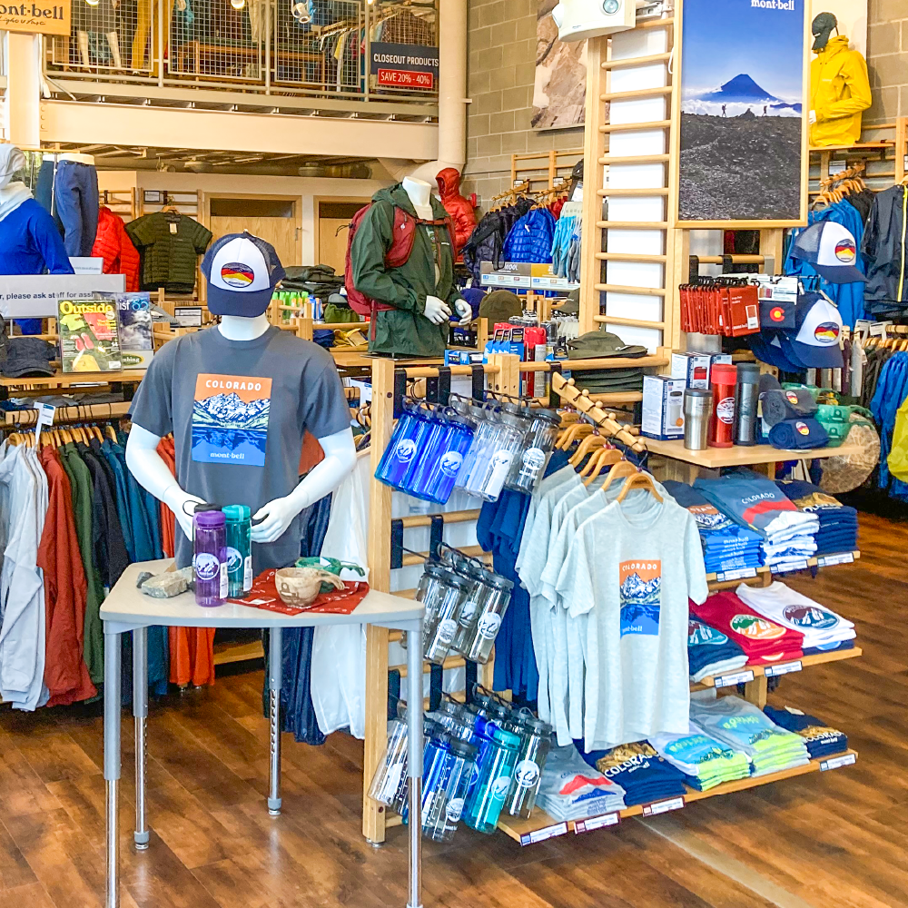 Sales corner for Boulder store's original products