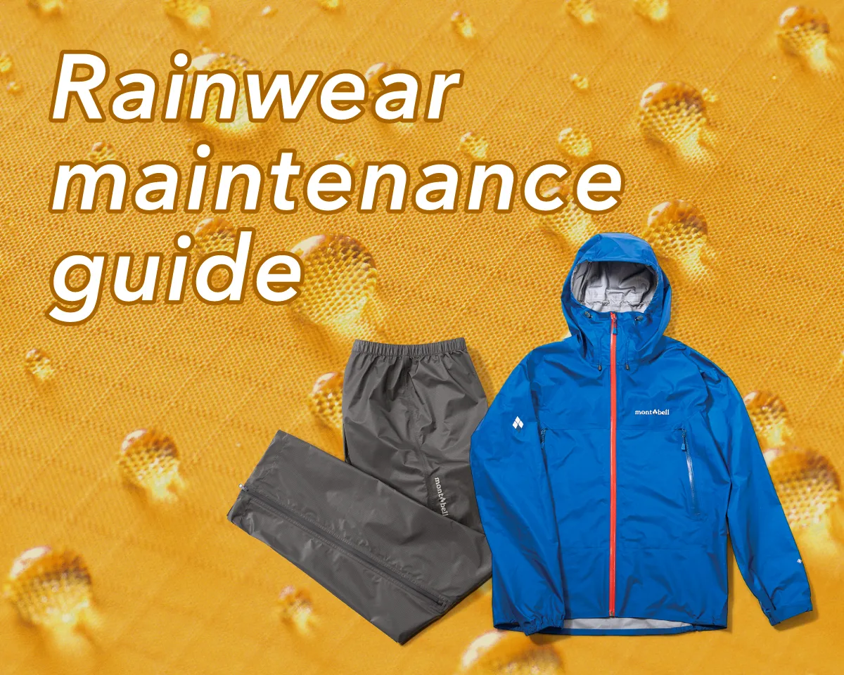 Rainwear maintenance guide