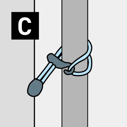 Poles attached (pole loops)