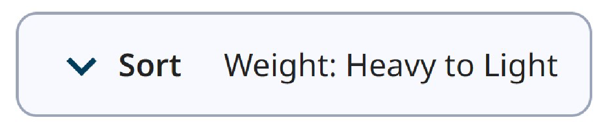 Image screen for changing the order of products.