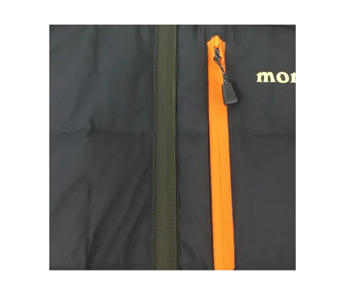 Photo of damaged zipper coil nicely repaired.