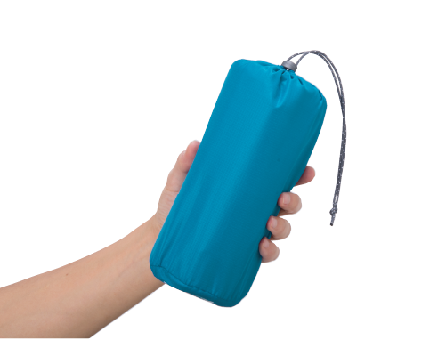 Holding an air pad packed in a stuff sack