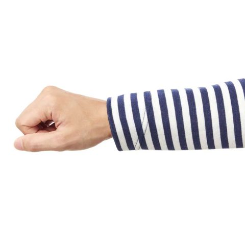 Merino Wool Plus Striped Long Sleeve T Men's
