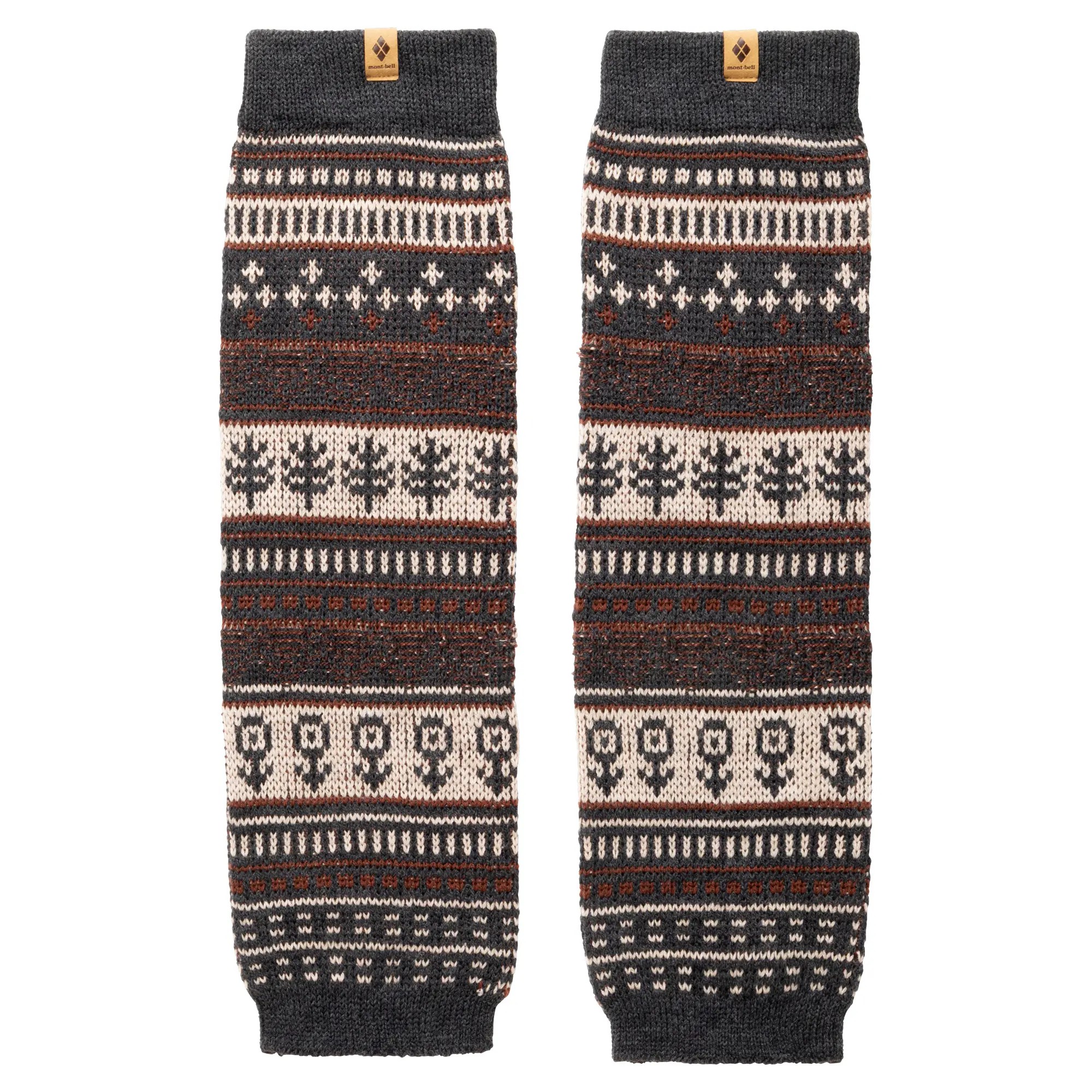 Merino Wool Jacquard Leg Warmers