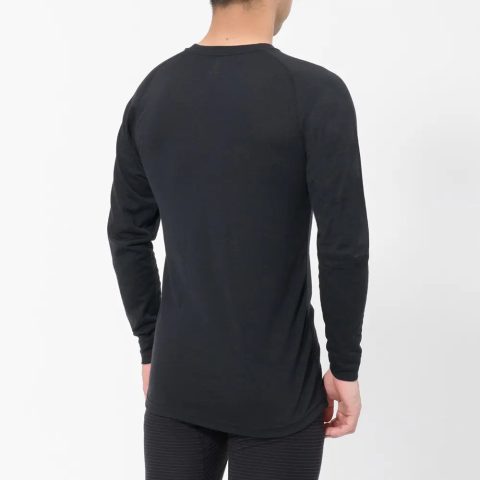 SUPER MERINO WOOL Middle Weight Round Neck Shirt Men's