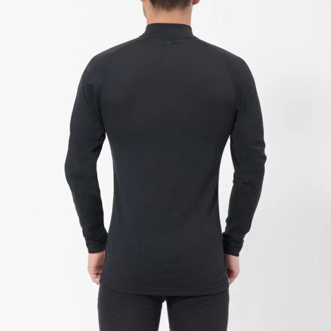 SUPER MERINO WOOL Middle Weight High Neck Shirt Men's