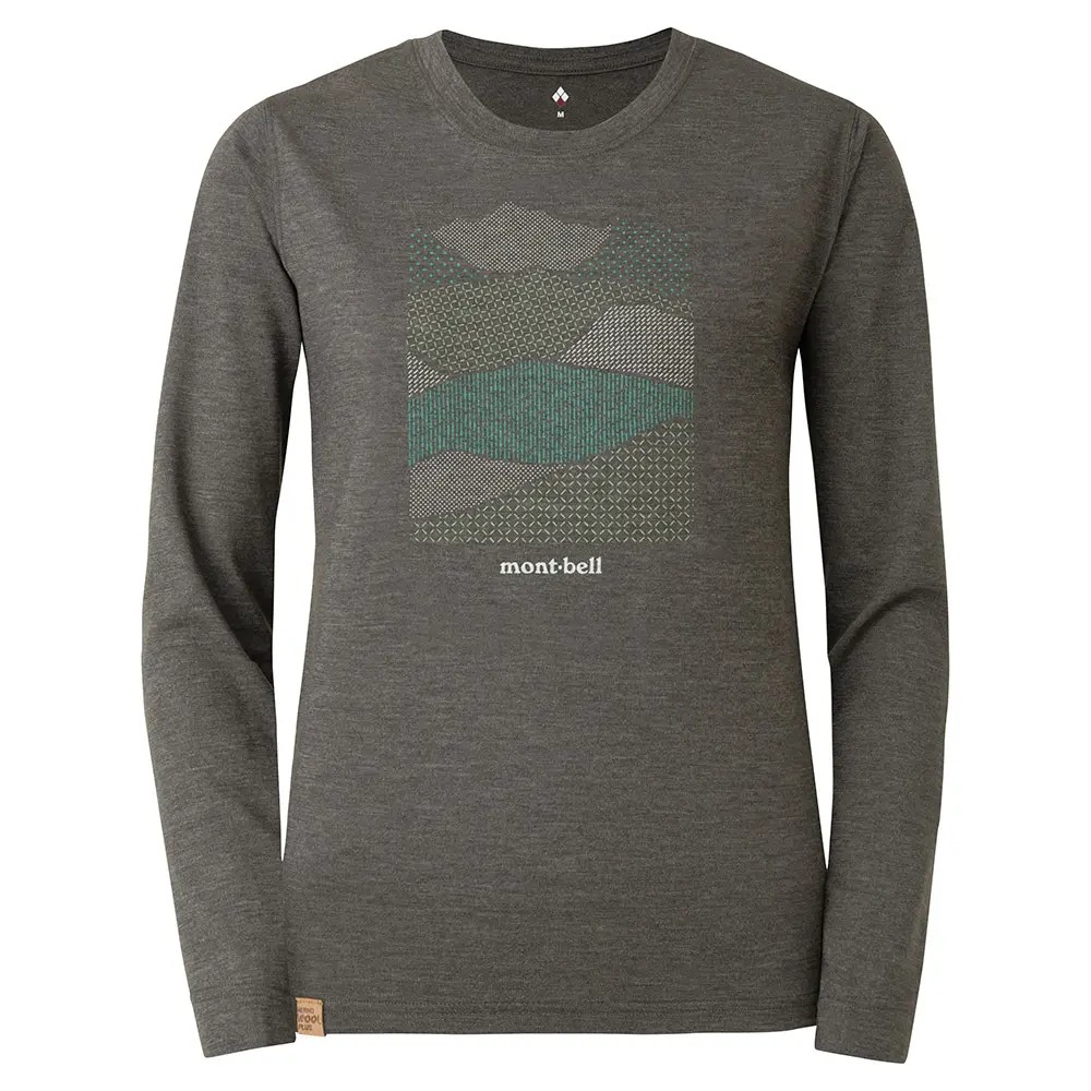 Merino Wool Plus Light Long Sleeve T Women's Mountain Collage