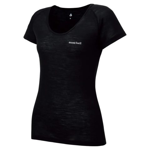 SUPER MERINO WOOL Light Weight U-Neck T-Shirt Women's SUPER MERINO WOOL Light Weight U-Neck T-Shirt Women's