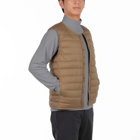 Superior Down Round Neck Vest Men's