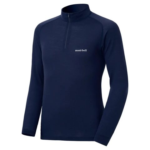 SUPER MERINO WOOL Middle Weight High Neck Shirt Men's