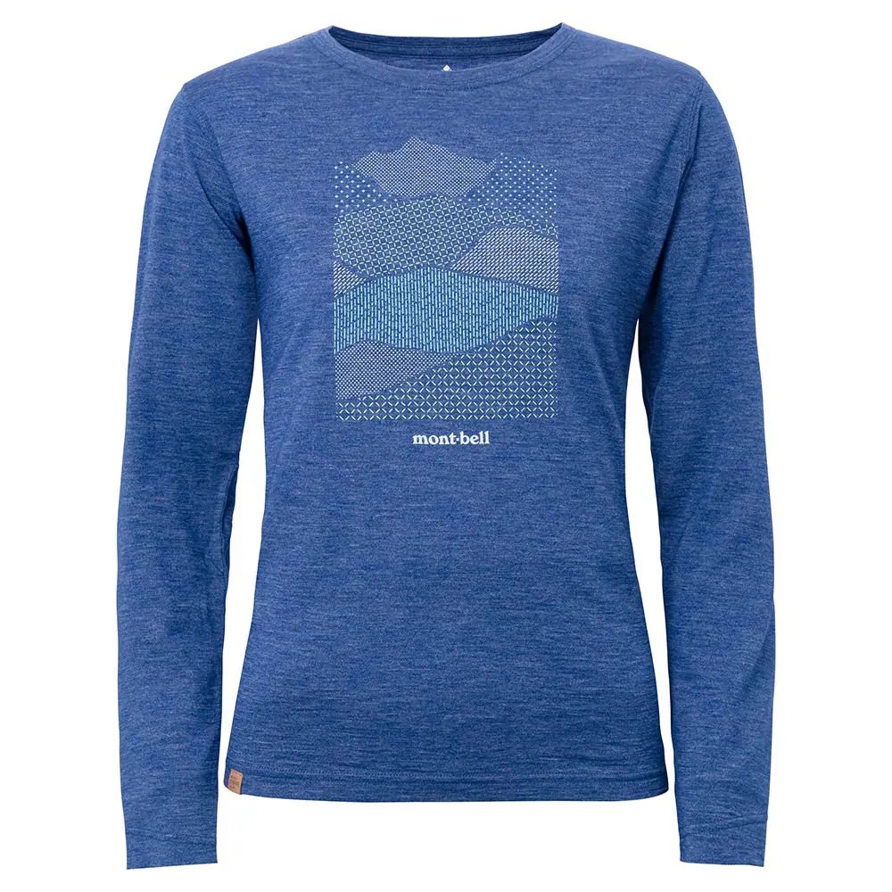 Merino Wool Plus Light Long Sleeve T Women's Mountain Collage