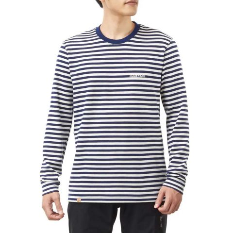 Merino Wool Plus Striped Long Sleeve T Men's