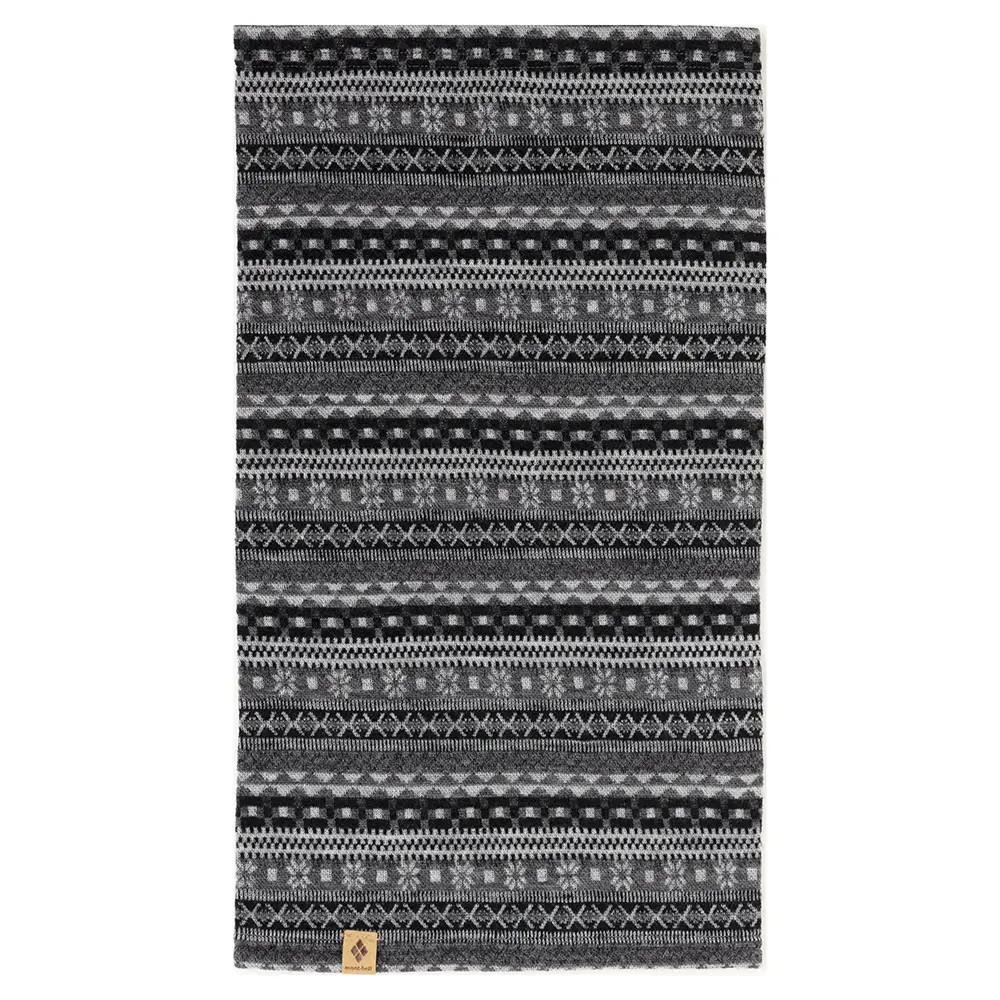 Merino Wool Jacquard Neck Gaiter Long